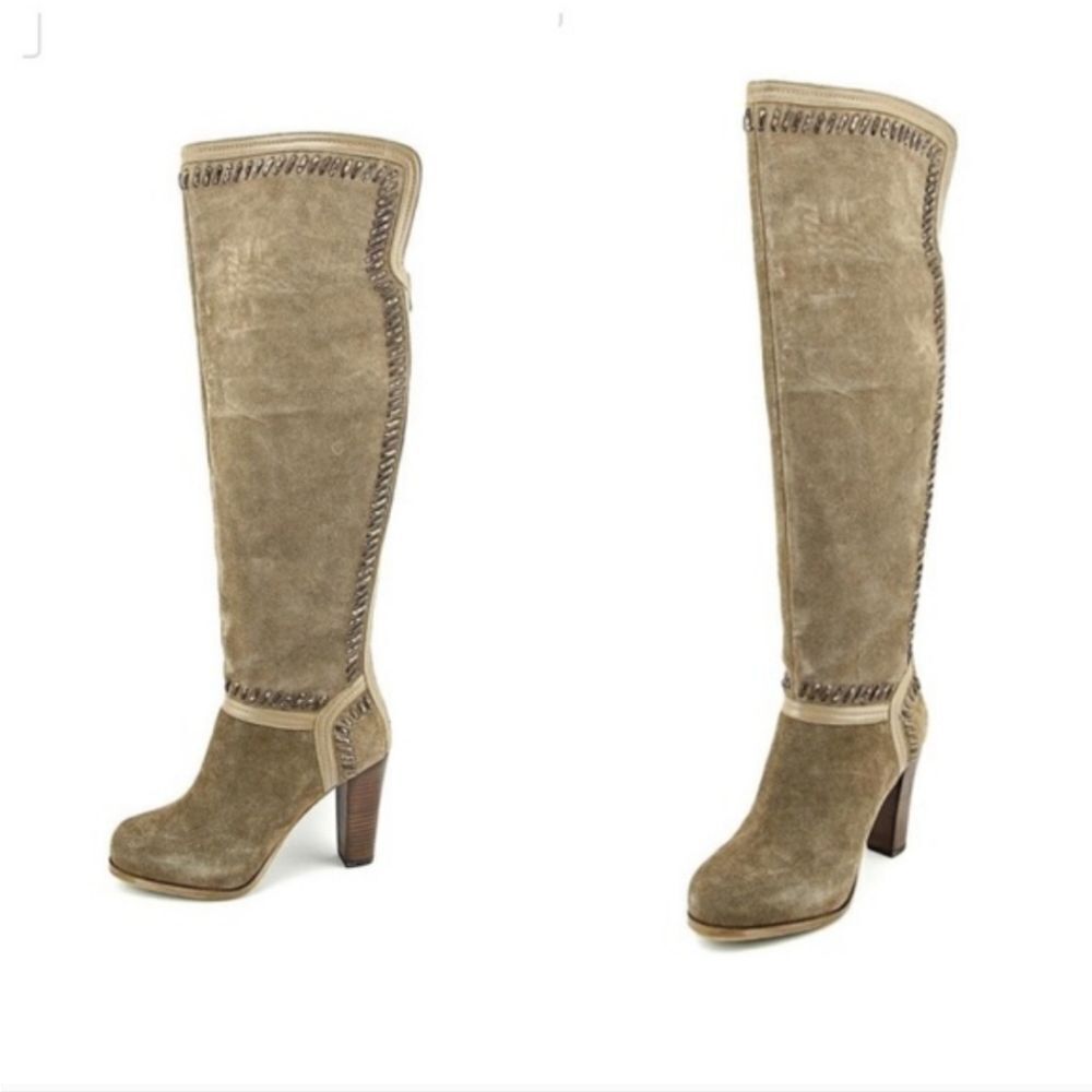 👢CARLOS SANTANA Marina Over-the-knee Marina Boots - Taupe